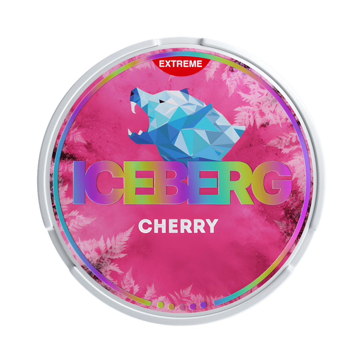 ICEBERG Cherry nicotine pouch can – Slim moist, 40mg, 20 pouches