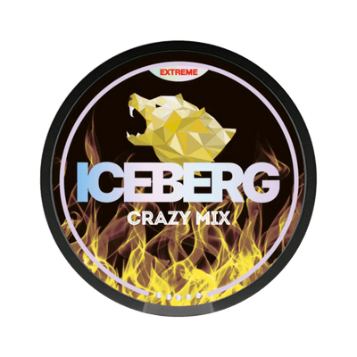ICEBERG Crazy Mix nicotine pouch can – Slim moist, 35 mg, 20 pouches, citrus flavor