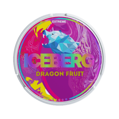 ICEBERG Dragon Fruit nicotine pouch can – Slim moist, 40 mg, 20 pouches