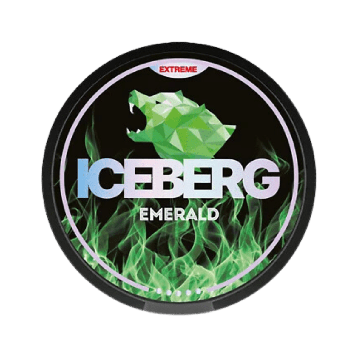 ICEBERG Emerald nicotine pouch can – Slim moist, 35 mg, 20 pouches