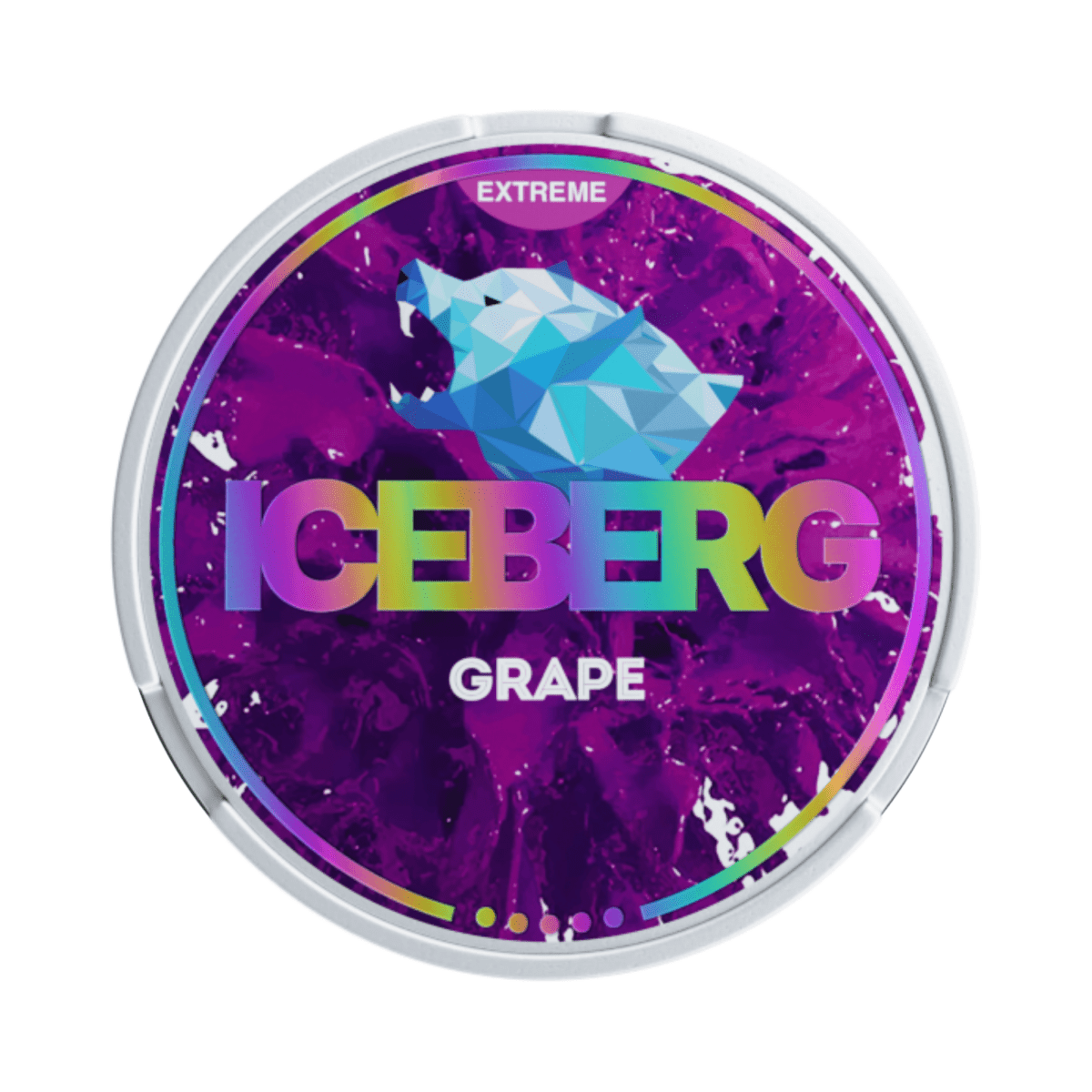 ICEBERG Grape nicotine pouch can – Slim moist, 40mg, 20 pouches