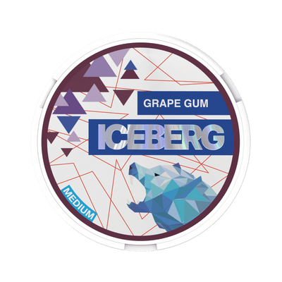 ICEBERG Grape Medium nicotine pouch can – Slim moist, 40mg, 20 pouches