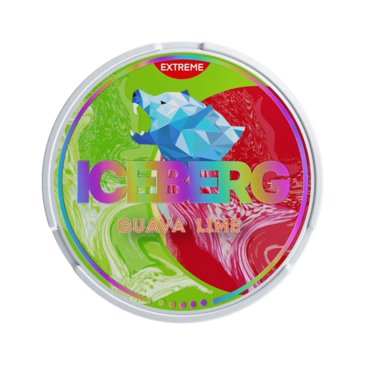 ICEBERG Guava Lime nicotine pouch can – Slim moist, 40mg, 20 pouches