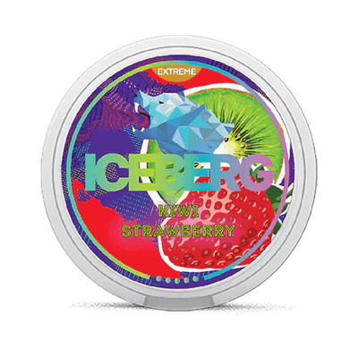 ICEBERG Kiwi Strawberry nicotine pouch can – Slim moist, 40mg, 20 pouches