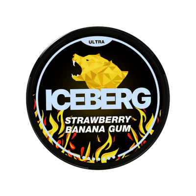 ICEBERG Strawberry Banana Gum 70mg - Pouchland