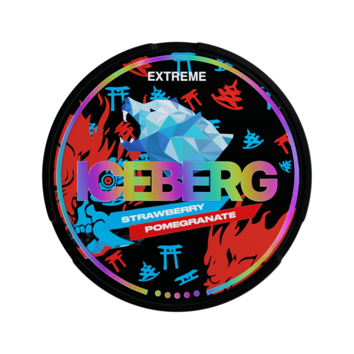 ICEBERG Strawberry Pomegranate nicotine pouch can – Slim moist, 40mg, 20 pouches