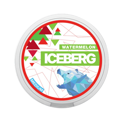 ICEBERG Watermelon Medium nicotine pouch can – Slim moist, 40mg, 20 pouches