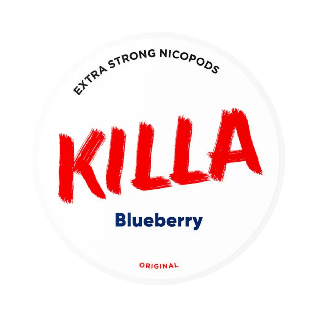 KILLA Blueberry nicotine pouch can – Slim moist, 13.2mg, 20 pouches
