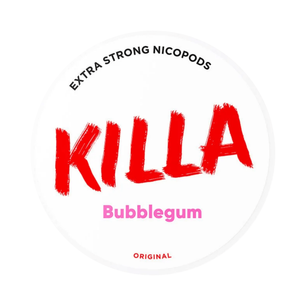KILLA Bubblegum nicotine pouch can – Slim moist, 12.8mg, 20 pouches