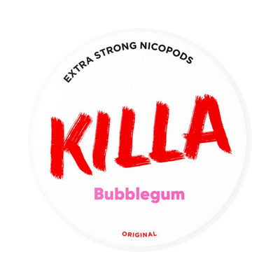 KILLA Bubblegum nicotine pouch can – Slim moist, 12.8mg, 20 pouches
