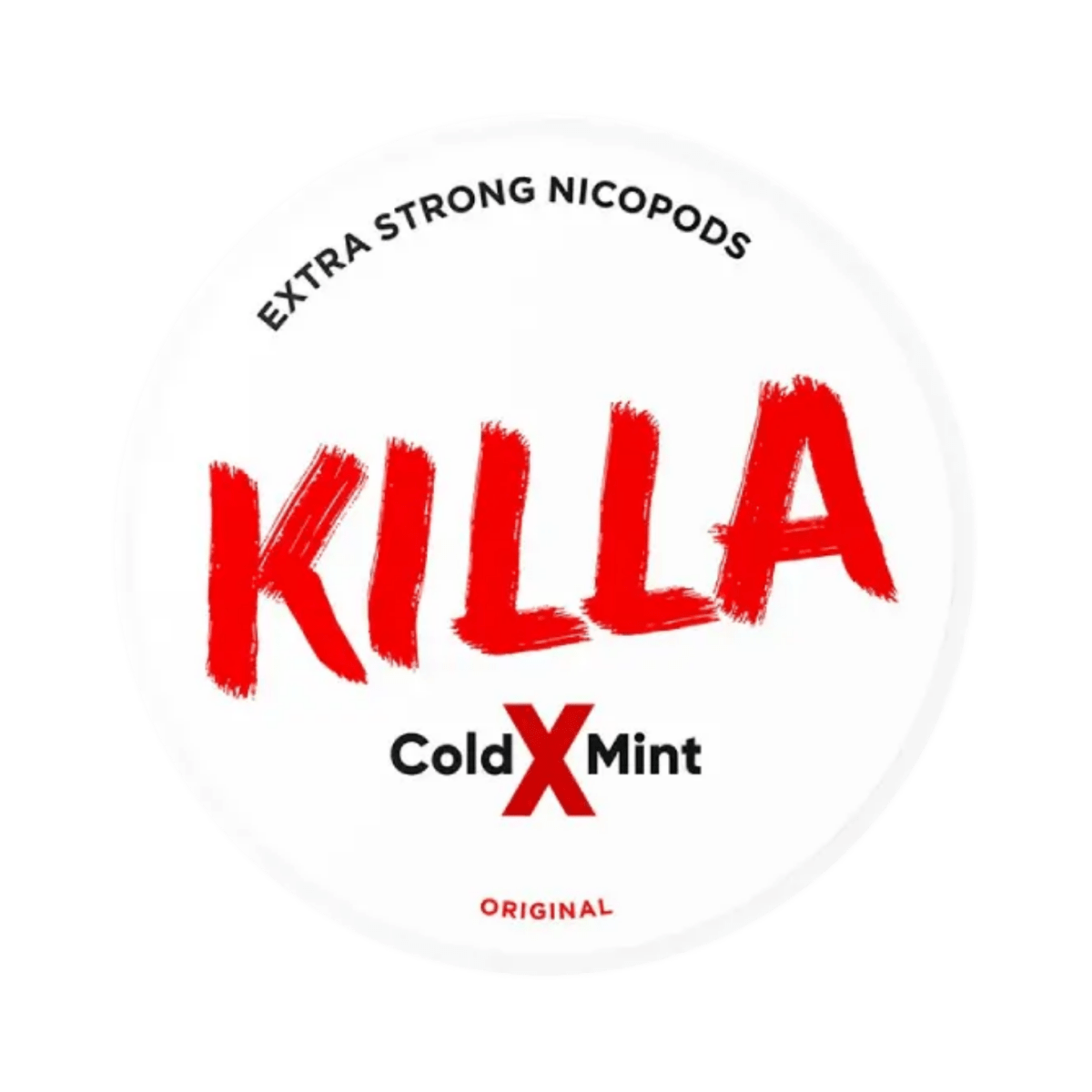 KILLA Cold X Mint nicotine pouch can – Slim moist, 12.8mg, 20 pouches