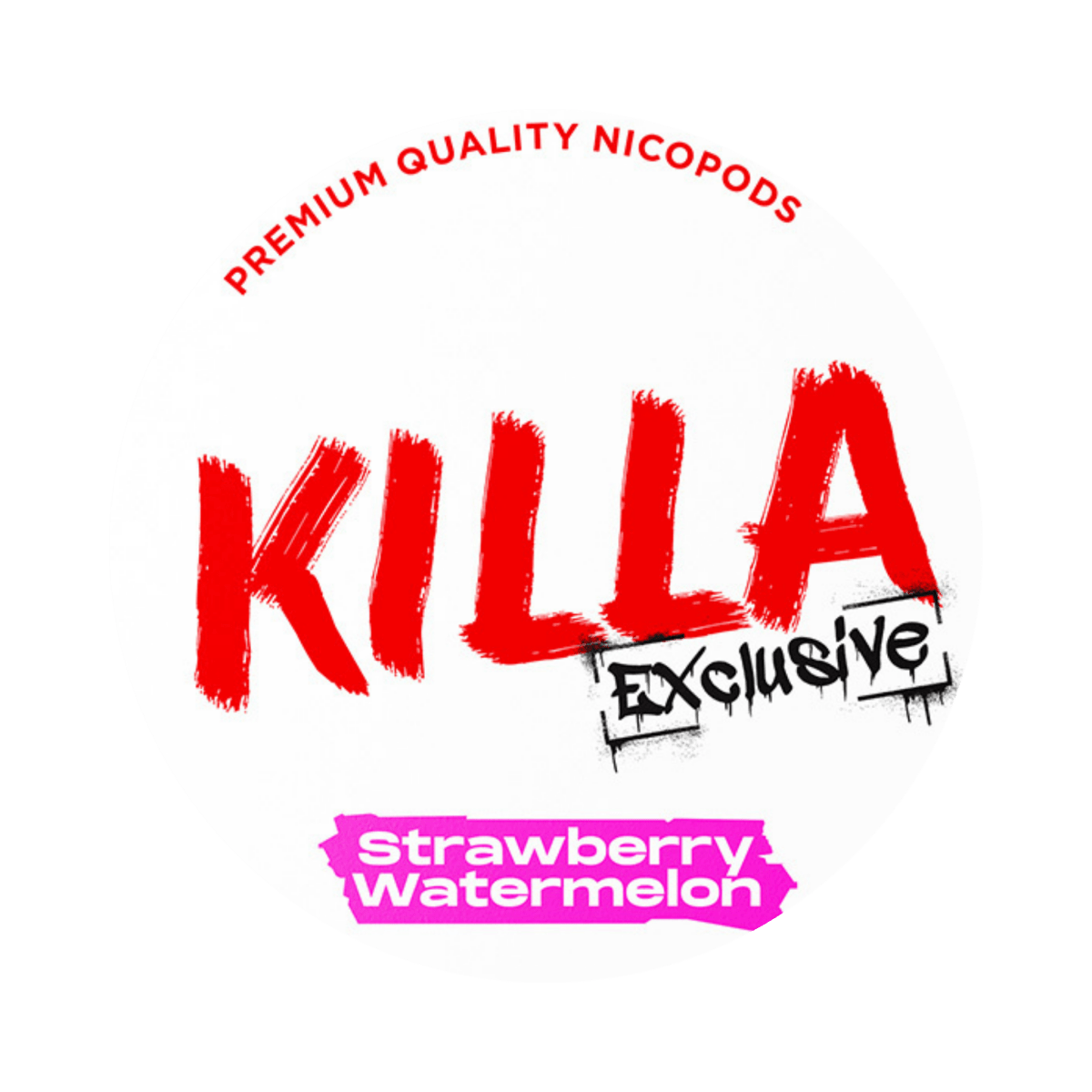 KILLA Exclusive Strawberry Watermelon nicotine pouch can – slim moist, 13.2mg, 20 pouches