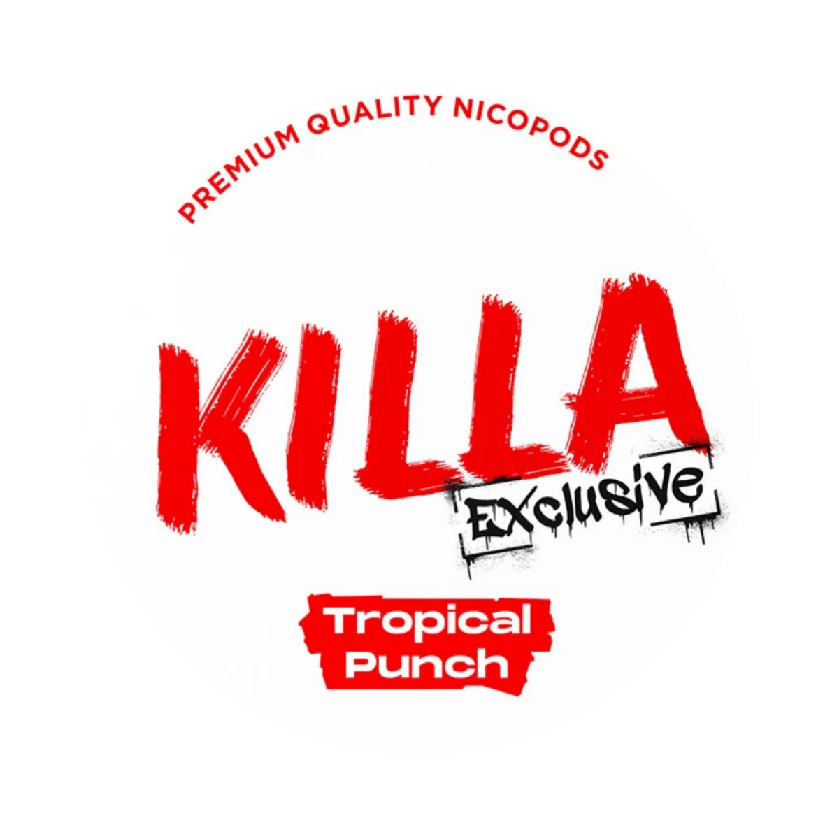 KILLA Exclusive Tropical Punch nicotine pouch can – Slim moist, 13.2 mg, 20 pouches