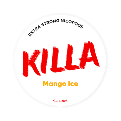 KILLA Mango Ice nicotine pouch can – slim moist, 12.8mg, 20 pouches