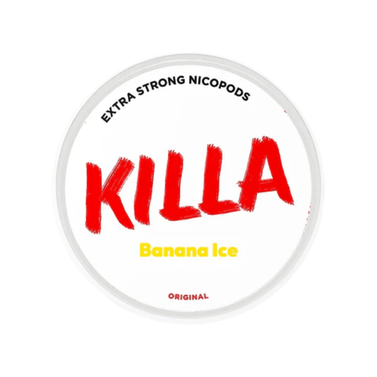KILLA Mini Banana Ice nicotine pouch can – Slim moist, 9.6mg, 20 pouches