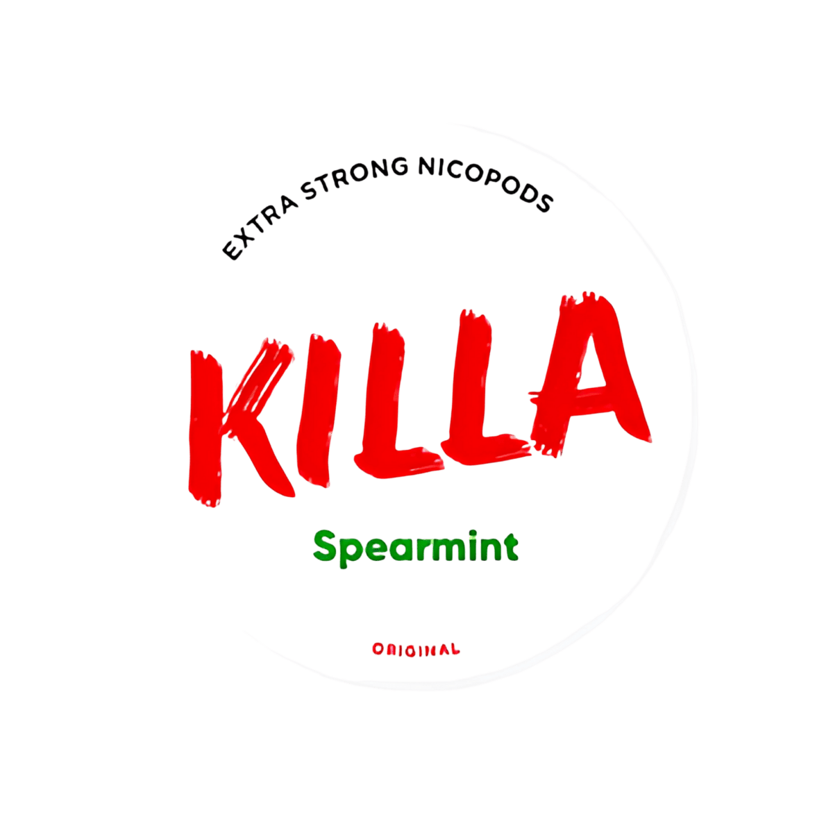 KILLA Spearmint nicotine pouch can – Slim moist, 12.8mg, 20 pouches