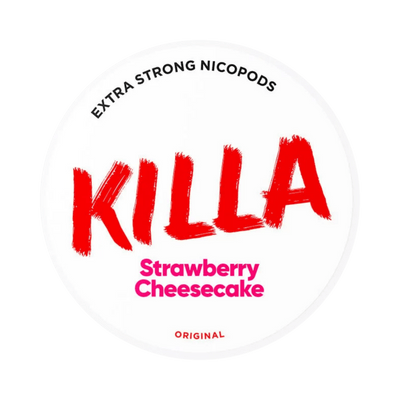 KILLA Strawberry Cheesecake nicotine pouch can – Slim moist, 13.2 mg, 20 pouches