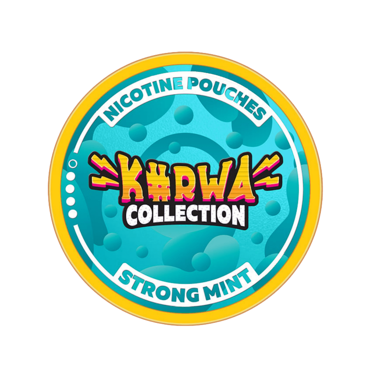 Kurwa Strong Mint nicotine pouch can – Slim, 12mg, 20 pouches