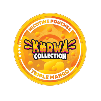 Kurwa Triple Mango nicotine pouch can – Slim, 12mg, 20 pouches
