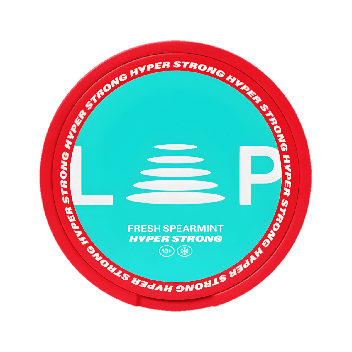 LOOP Fresh Spearmint Hyper nicotine pouch can – Slim semi-moist, 14.8mg, 20 pouches