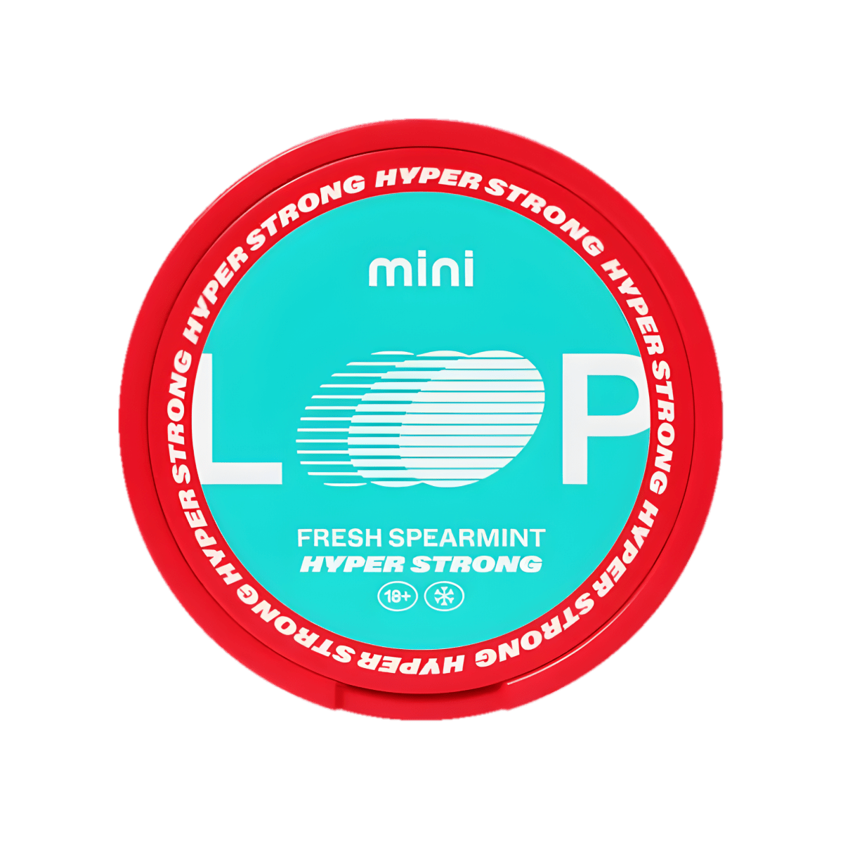 LOOP Fresh Spearmint Mini Hyper nicotine pouch can – Mini semi-moist, 11.3mg, 20 pouches