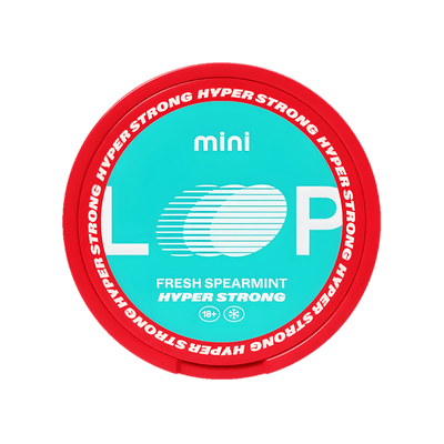 LOOP Fresh Spearmint Mini Hyper nicotine pouch can – Mini semi-moist, 11.3mg, 20 pouches