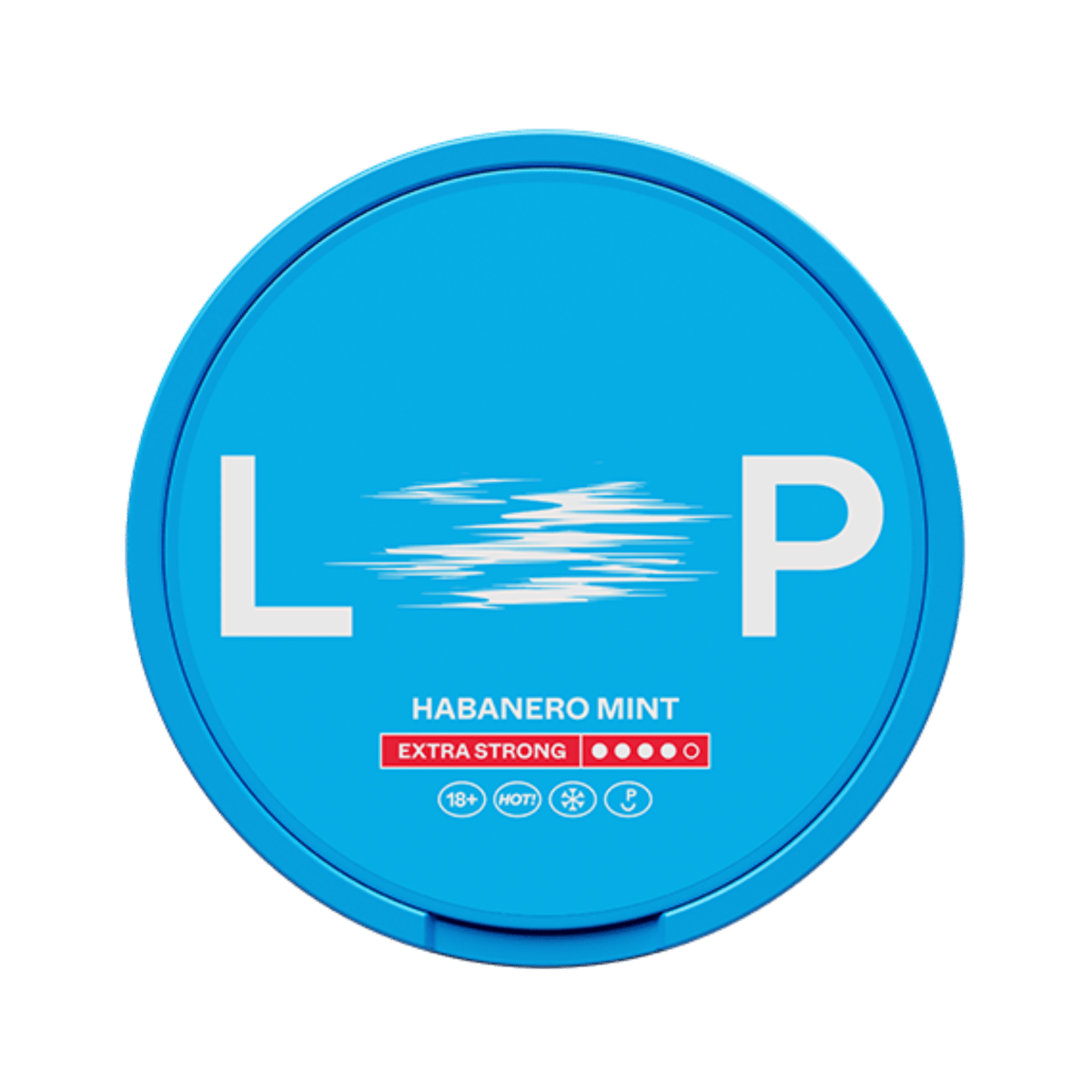 LOOP Habanero Mint Extra Strong nicotine pouch can – Slim semi-moist, 12.5mg, 20 pouches