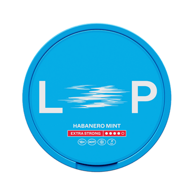 LOOP Habanero Mint Extra Strong nicotine pouch can – Slim semi-moist, 12.5mg, 20 pouches