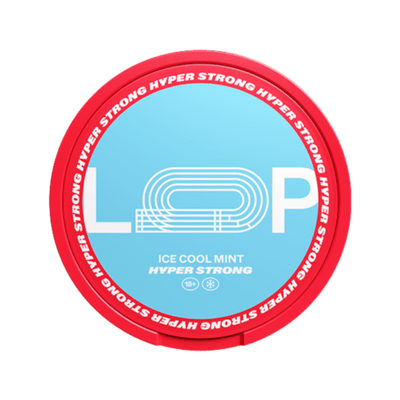 LOOP Ice Cool Mint Hyper Strong nicotine pouch can – Slim semi-moist, 15.6 mg, 20 pouches