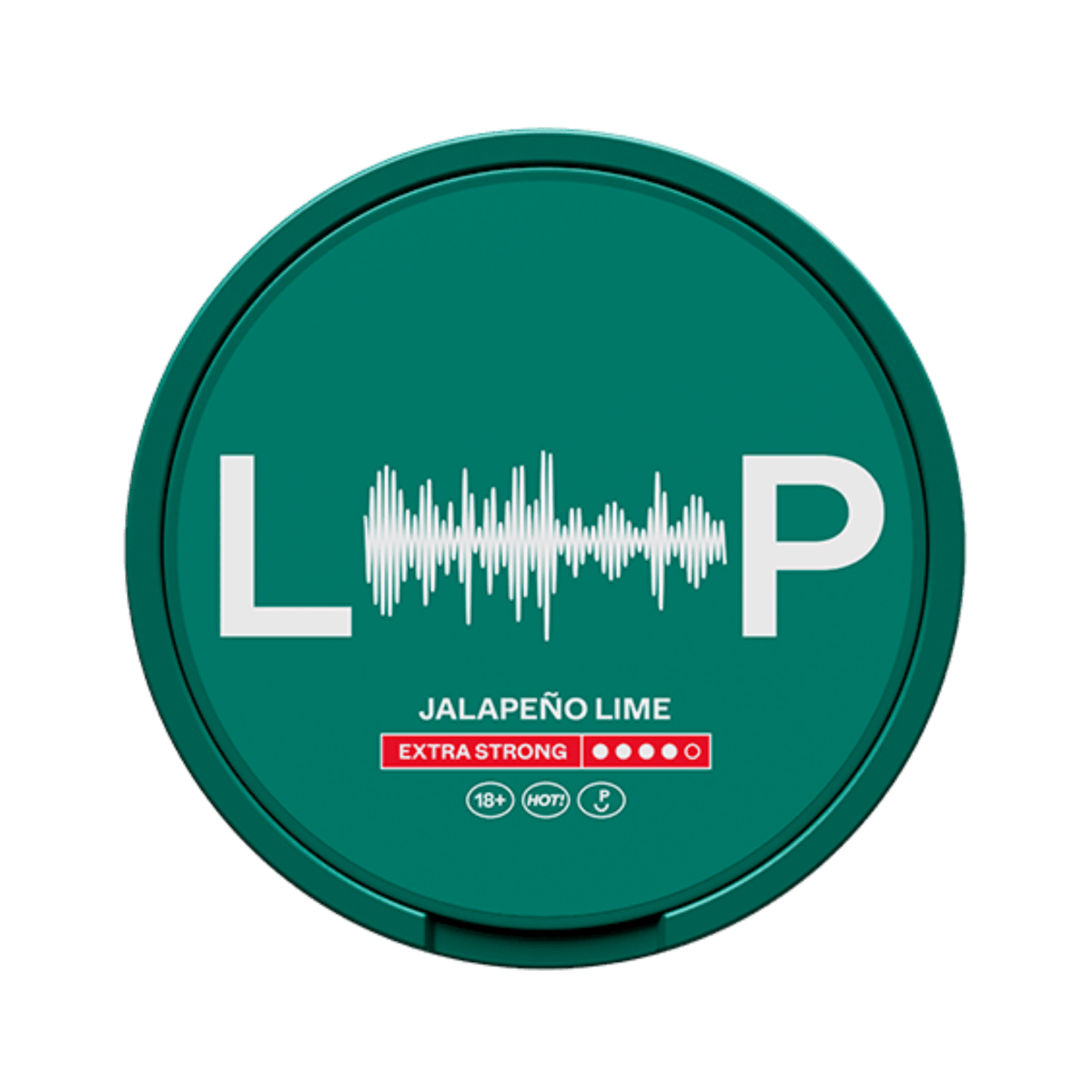 LOOP Jalapeno Lime Extra strong nicotine pouch can – Slim semi-moist, 12.5mg, 20 pouches