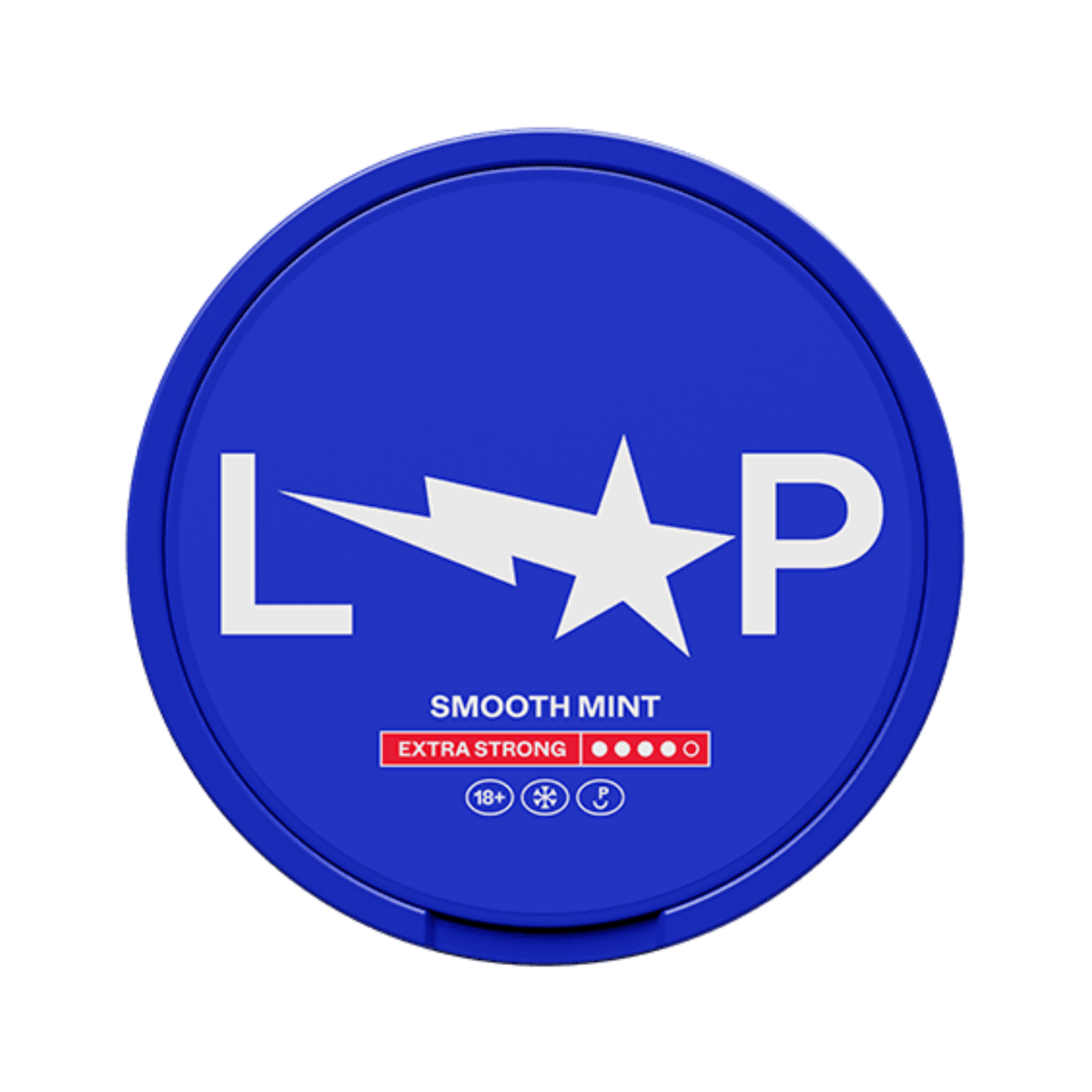LOOP Smooth Mint Extra Strong nicotine pouch can – Slim semi-moist, 12.5mg, 20 pouches