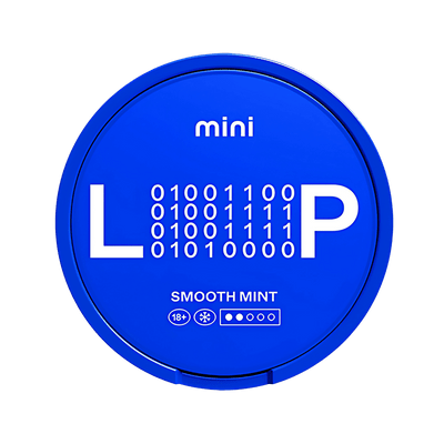 LOOP Smooth Mint Mini nicotine pouch can – Mini semi-moist, 6.8mg, 20 pouches