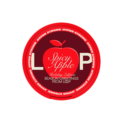 LOOP Spicy Apple Hyper Strong Limited Edition nicotine pouch can – slim semi-moist, 15.6mg, 20 pouches