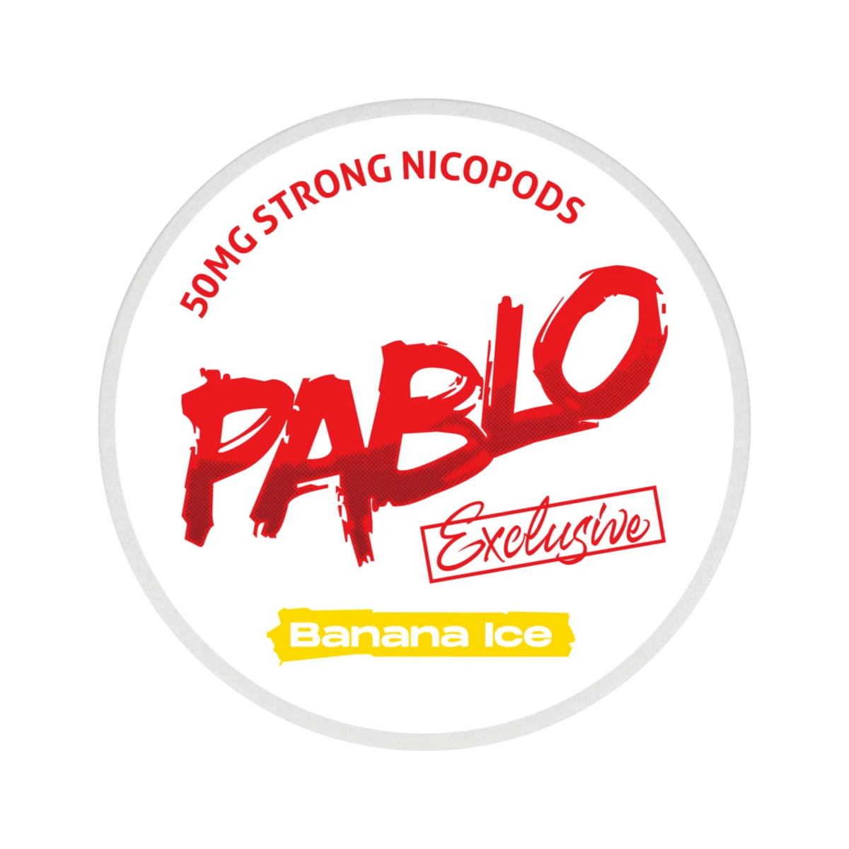 Pablo Exclusive Banana Ice 50mg nicotine pouch can – Slim moist, 30 mg, 20 pouches