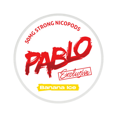 Pablo Exclusive Banana Ice 50mg nicotine pouch can – Slim moist, 30 mg, 20 pouches