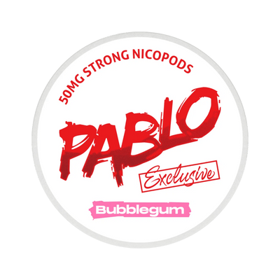Pablo Exclusive Bubblegum 50mg nicotine pouch can – Slim moist, 30 mg, 20 pouches