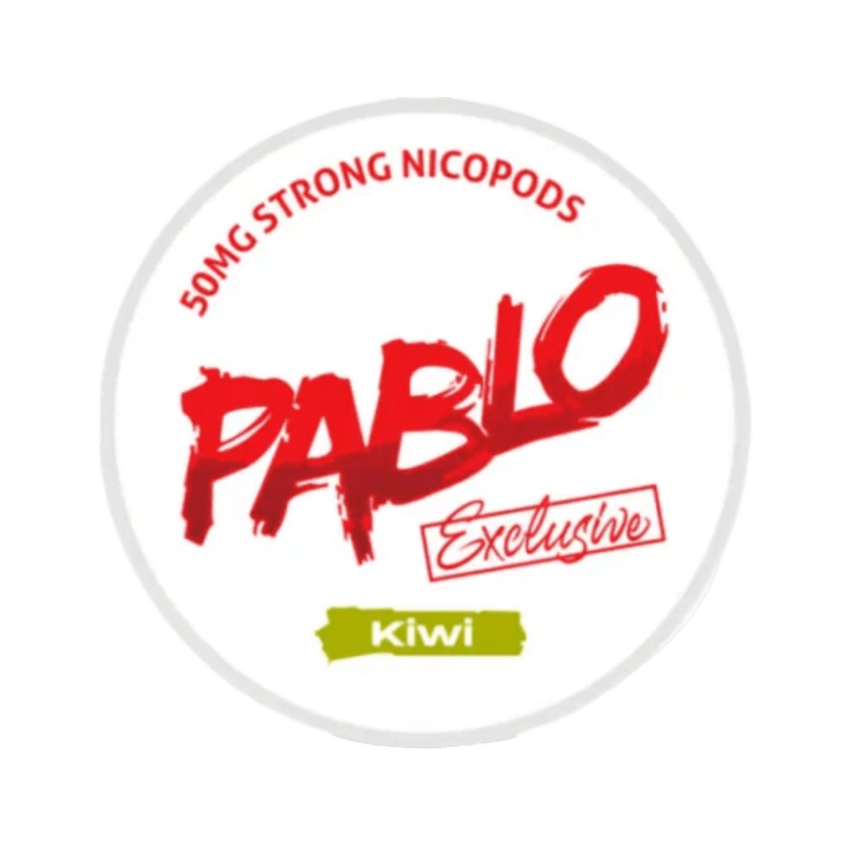 Pablo Exclusive Kiwi 50mg nicotine pouch can – Slim moist, 30 mg, 20 pouches