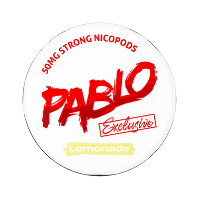 Pablo Exclusive Lemonade 50mg nicotine pouch can – Slim moist, 30 mg, 20 pouches