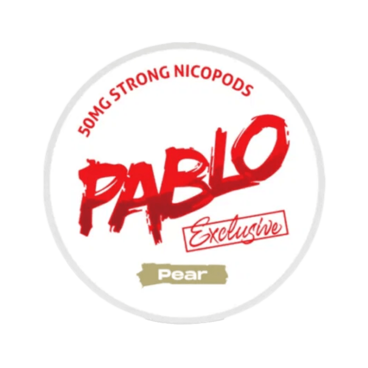 Pablo Exclusive Pear 50mg nicotine pouch can – Slim moist, 30 mg, 20 pouches