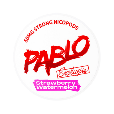 Pablo Exclusive Strawberry Watermelon 50mg nicotine pouch can – slim moist, 30 mg, 20 pouches