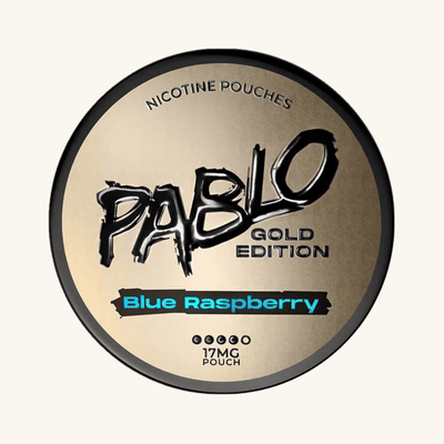 Pablo Gold Edition Blue Raspberry nicotine pouch can – Slim moist, 17mg, 20 pouches