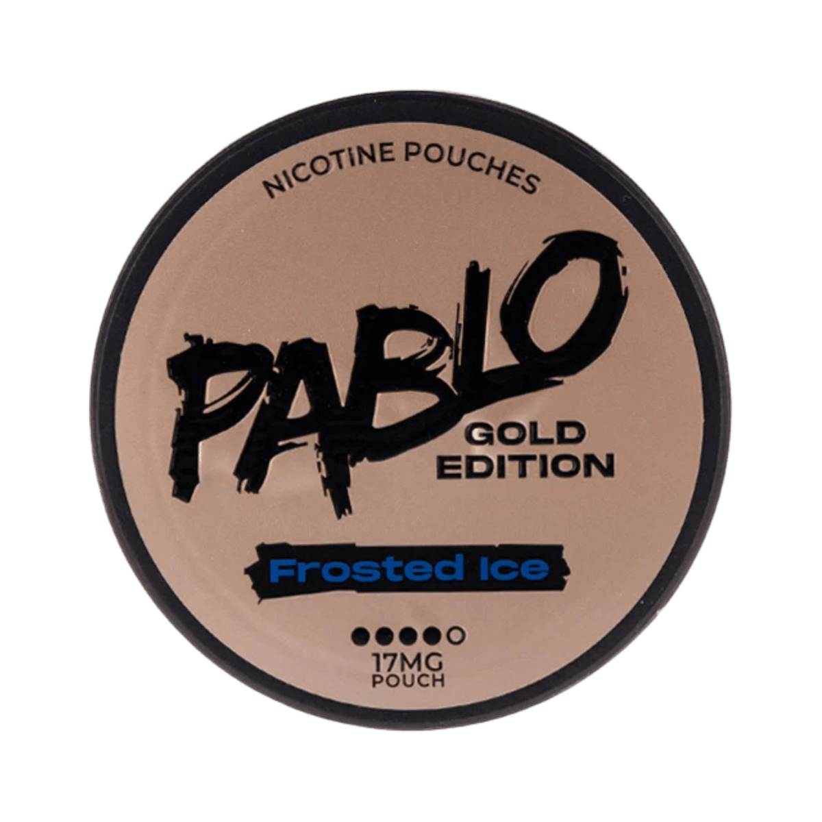 Pablo Gold Edition Frosted Ice nicotine pouch can – Slim moist, 17mg, 20 pouches