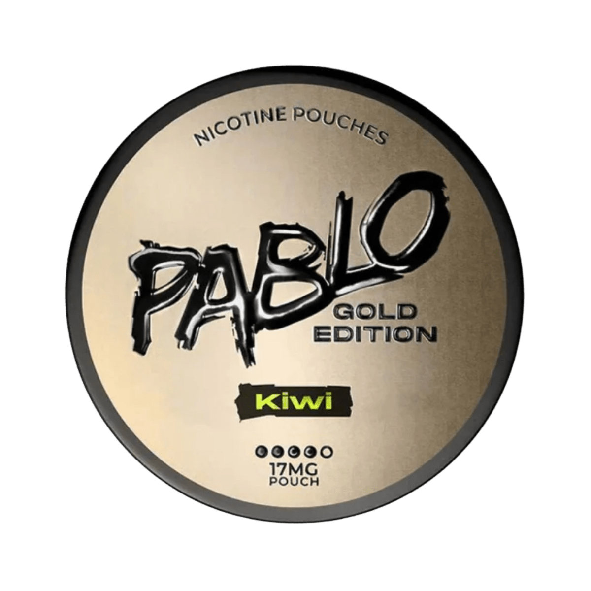 Pablo Gold Edition Kiwi nicotine pouch can – Slim moist, 17mg, 20 pouches