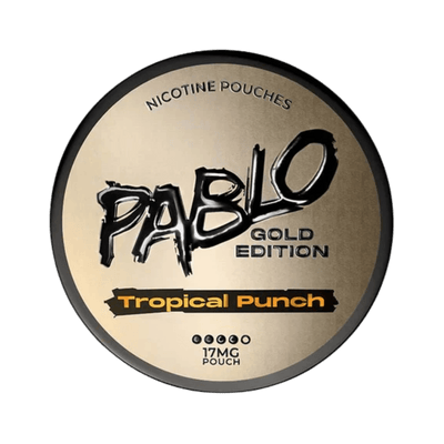 Pablo Gold Edition Tropical Punch nicotine pouch can – Slim moist, 17mg, 20 pouches