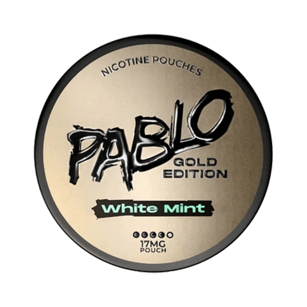 Pablo Gold Edition White Mint nicotine pouch can – Slim moist, 17mg, 20 pouches