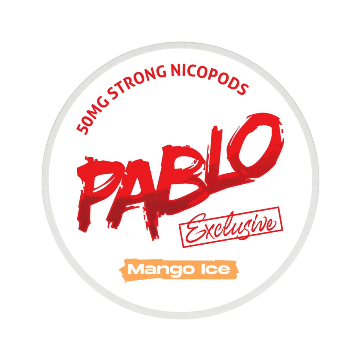 Pablo Exclusive Mango Ice 50mg nicotine pouch can – Slim moist, 30mg, 20 pouches