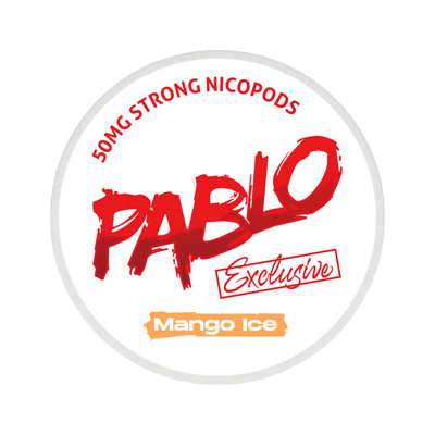Pablo Exclusive Mango Ice 50mg nicotine pouch can – Slim moist, 30mg, 20 pouches