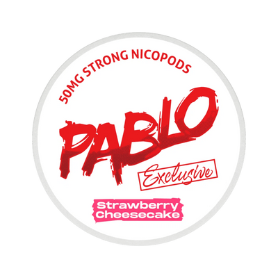 Pablo Exclusive Strawberry Cheesecake 50mg nicotine pouch can – Slim moist, 30 mg, 20 pouches
