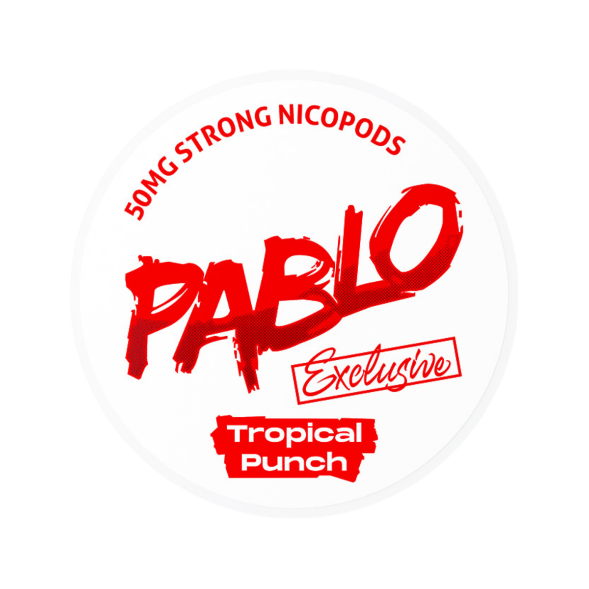 Pablo Exclusive Tropical Punch 50mg nicotine pouch can – Slim moist, 30 mg, 20 pouches