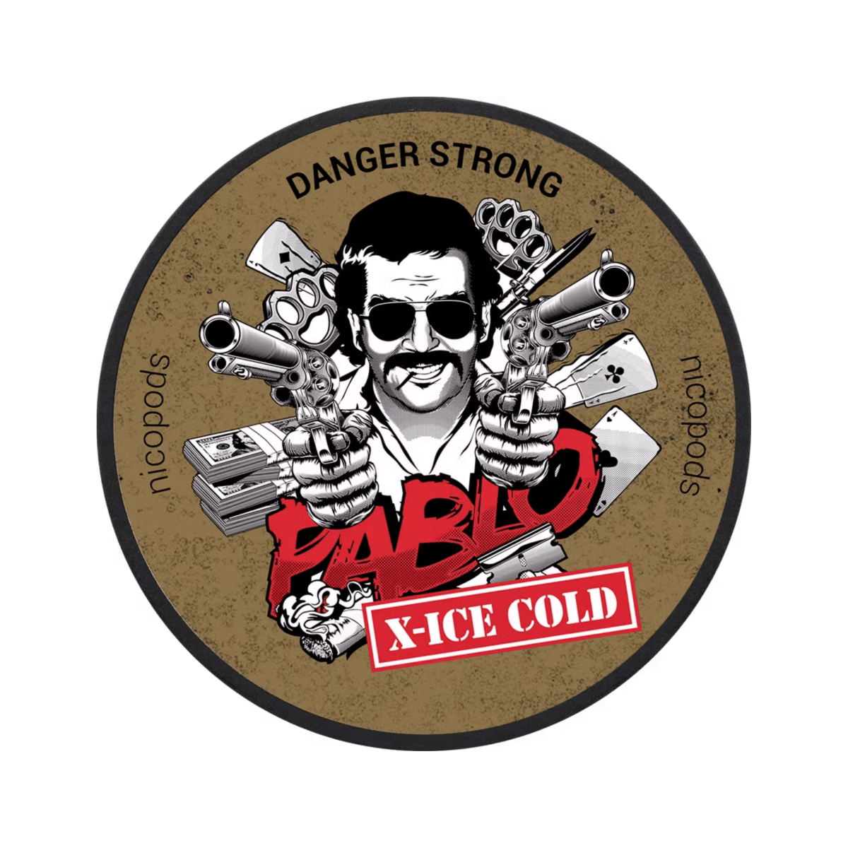 Pablo X Ice Cold nicotine pouch can – Slim moist, 24mg, 20 pouches